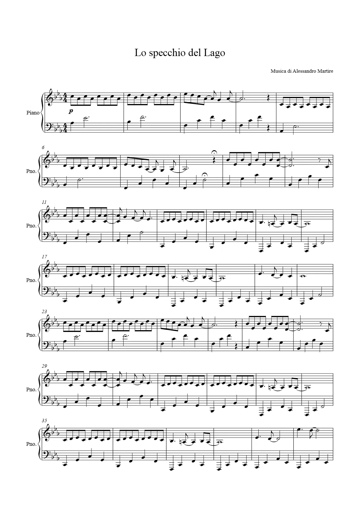 Lo specchio del Lago PDF preview